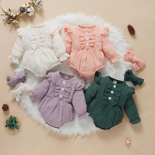kids rompers girls ruffle flying sleeve romper infant toddler solid color jumpsuits spring autumn fashion boutique baby clothes, Blue
kids rompers girls ruffle flying sleeve romper infant toddler solid color jumpsuits spring autumn fashion boutique baby clothes, Blue