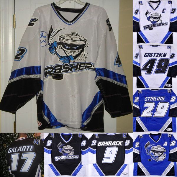 custom danbury trashers 2004-05 jersey brent gretzky mike bayrack brad wingfield jon mirasty scott stirling bren dan mccartin regan galante, Black;red
custom danbury trashers 2004-05 jersey brent gretzky mike bayrack brad wingfield jon mirasty scott stirling bren dan mccartin regan galante, Black;red