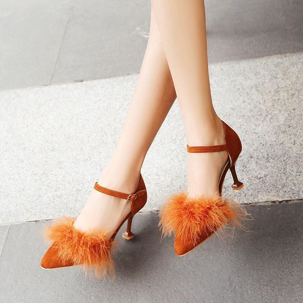 sandals 2021 women's fur high heels bag heel ankle buckle super fluffy faux summer shoes large size 34-43, Black
sandals 2021 women's fur high heels bag heel ankle buckle super fluffy faux summer shoes large size 34-43, Black