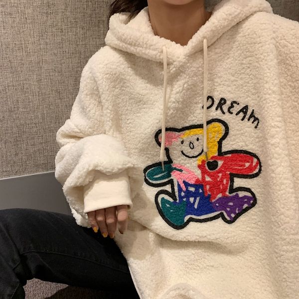 2021 new faux fur hoodies women cute bear plush shaggy pullover autumn winter wool sweatshirt harajuku casual oversized onqe, Black
2021 new faux fur hoodies women cute bear plush shaggy pullover autumn winter wool sweatshirt harajuku casual oversized onqe, Black