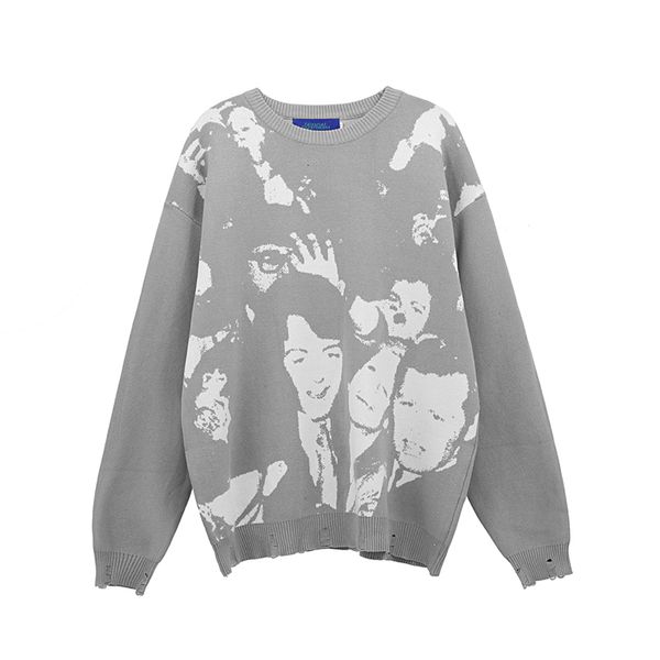 men's polos printing character vibe casual style pullover sweaters male and female crew neck streetwear oversize loose knitted shirt ui, White;black
men's polos printing character vibe casual style pullover sweaters male and female crew neck streetwear oversize loose knitted shirt ui, White;black
