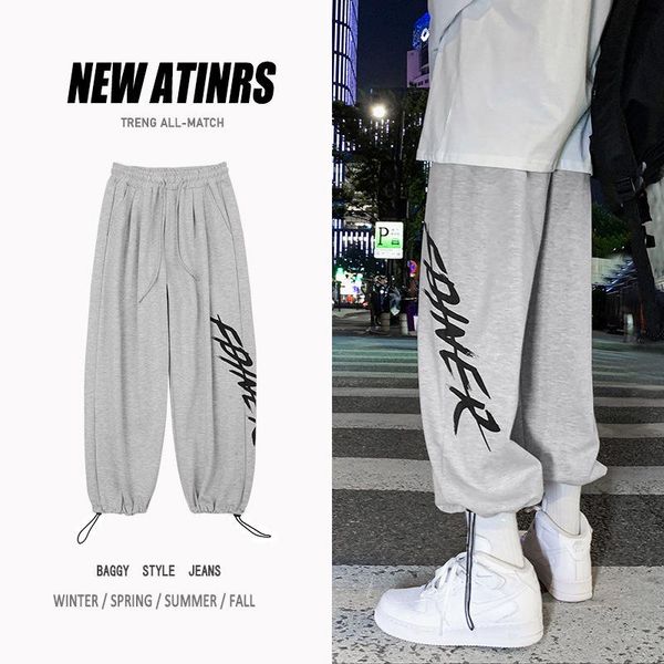 men's pants autumn drawstring casual korean fashion versatile high street and trendy brand rascal sports, Black
men's pants autumn drawstring casual korean fashion versatile high street and trendy brand rascal sports, Black