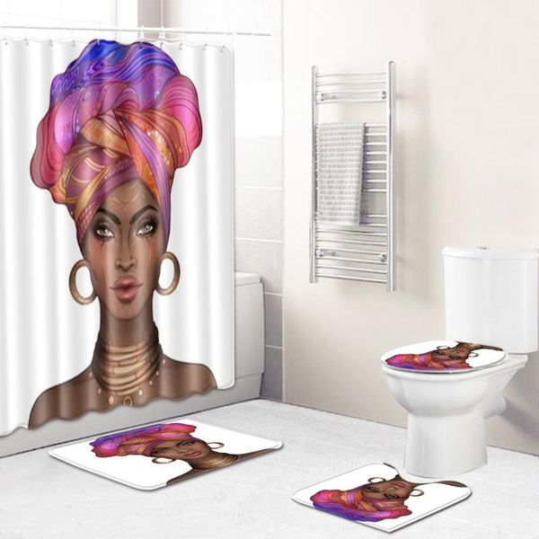 african american women with crown durable waterproof shower curtain set with afro africa girl queen non-slip bathroom mat rugs
african american women with crown durable waterproof shower curtain set with afro africa girl queen non-slip bathroom mat rugs