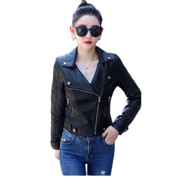 women's leather & faux jacket black moto biker zipper coat winter plus velvet
women's leather & faux jacket black moto biker zipper coat winter plus velvet