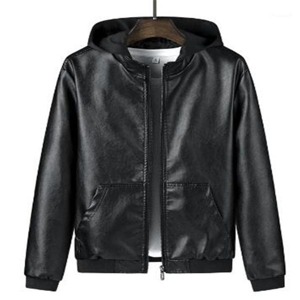 men's jackets spring autumn fashion casual stitching hooded loose motorcycle leather jacket coat zipper long-sleeved outwear, Black;brown
men's jackets spring autumn fashion casual stitching hooded loose motorcycle leather jacket coat zipper long-sleeved outwear, Black;brown