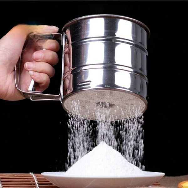 baking & pastry tools 1pc stainless steel mesh sieve cup flour knife tool semi-automatic filter powder handheld millet 2021
baking & pastry tools 1pc stainless steel mesh sieve cup flour knife tool semi-automatic filter powder handheld millet 2021