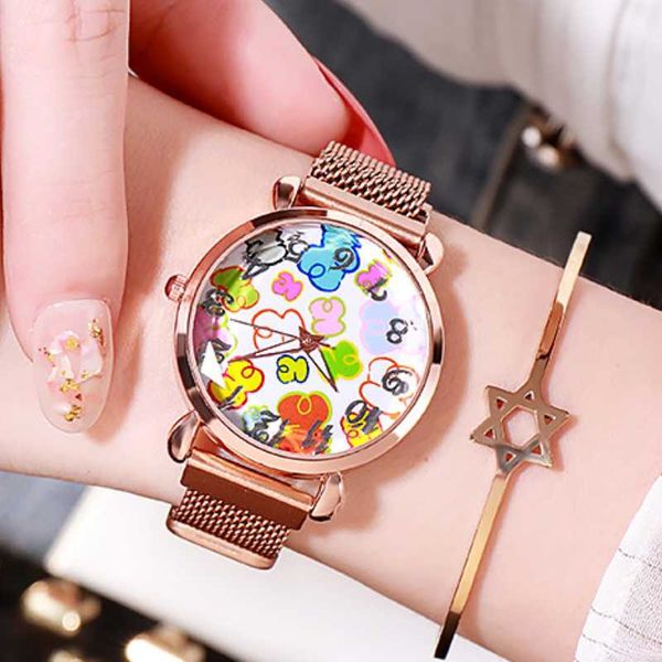wristwatches cute little bear ms. watch personality fashion big digital woman multicolor iron stone strap lazy casual quartz, Slivery;brown
wristwatches cute little bear ms. watch personality fashion big digital woman multicolor iron stone strap lazy casual quartz, Slivery;brown