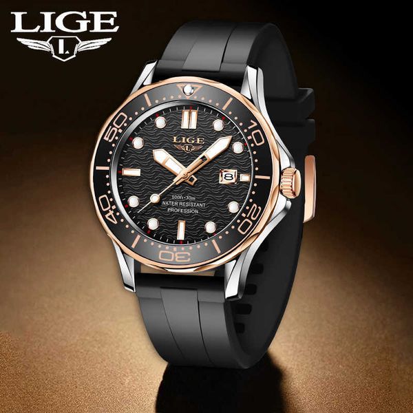 lige watch men quartz watches automatic date luxury gold mens wristwatch silicone waterproof clock man reloj hombre+box 210527, Slivery;brown
lige watch men quartz watches automatic date luxury gold mens wristwatch silicone waterproof clock man reloj hombre+box 210527, Slivery;brown