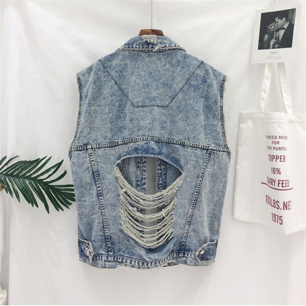 vintage women waistcoat spring new big size short sleeveless jacket harajuku jeans vest female denim coat casual zg5y, Black;white
vintage women waistcoat spring new big size short sleeveless jacket harajuku jeans vest female denim coat casual zg5y, Black;white