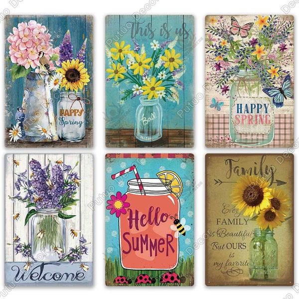 putuo mason jar flower vintage tin sign retro sunflower metal signs for farmhouse home garden living room wall decor
putuo mason jar flower vintage tin sign retro sunflower metal signs for farmhouse home garden living room wall decor