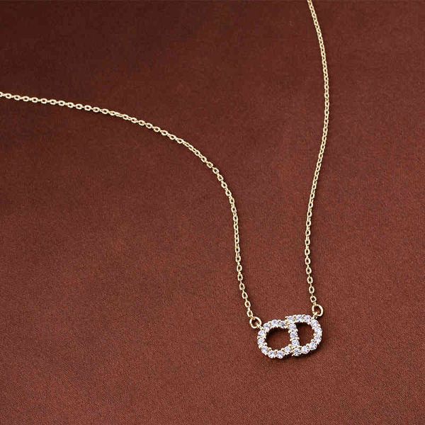 2021 luxury designer jewelry 2021d / letter full diamond temperament necklace simple women's jewelry clavicle, Silver
2021 luxury designer jewelry 2021d / letter full diamond temperament necklace simple women's jewelry clavicle, Silver