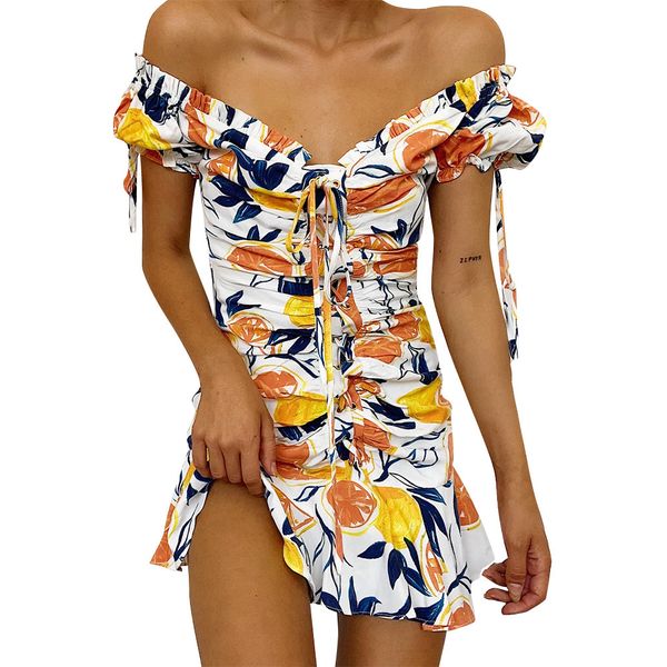 2021 new off shoulder cross bandage party women short sleeve high waist orange print ruffle mini bodycon summer dress vestidos vqxp, Black;gray
2021 new off shoulder cross bandage party women short sleeve high waist orange print ruffle mini bodycon summer dress vestidos vqxp, Black;gray