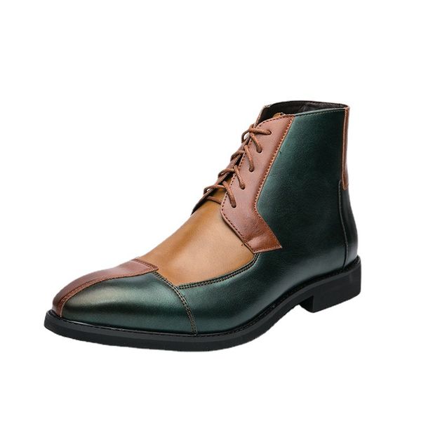 45.46.47 size autumn british men youth fashion high-pointed leather shoes mens korean-style trend hair stylist middle boots, Black
45.46.47 size autumn british men youth fashion high-pointed leather shoes mens korean-style trend hair stylist middle boots, Black