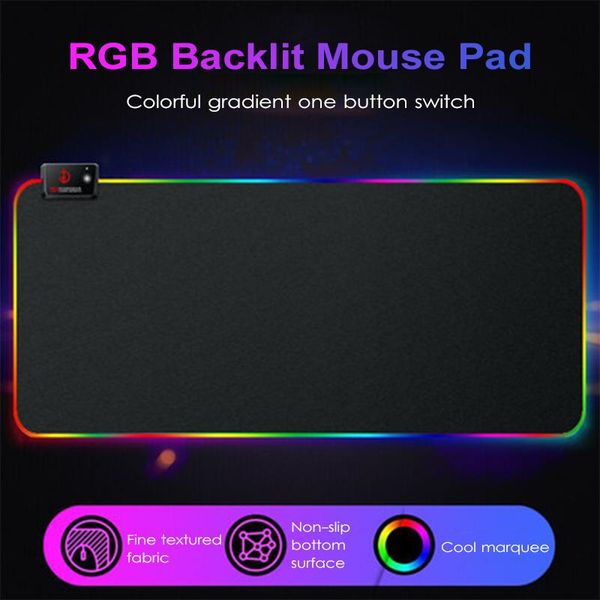 mouse pads & wrist rests rgb gaming pad large desk carpet led light gamer mat non-slip rubber computer keyboard for pc lapaccessory
mouse pads & wrist rests rgb gaming pad large desk carpet led light gamer mat non-slip rubber computer keyboard for pc lapaccessory