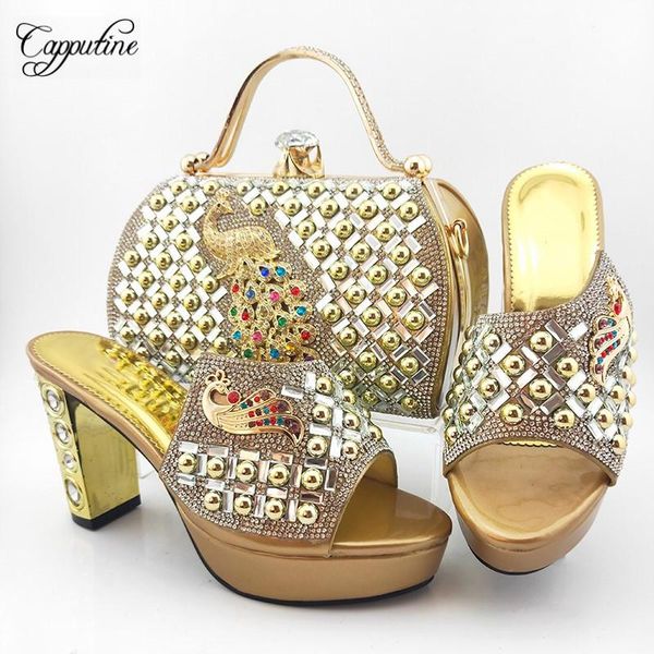 dress shoes nice gold with peacock metal desgin lady and bag set for evening party md015 heel height .5cm, Black
dress shoes nice gold with peacock metal desgin lady and bag set for evening party md015 heel height .5cm, Black