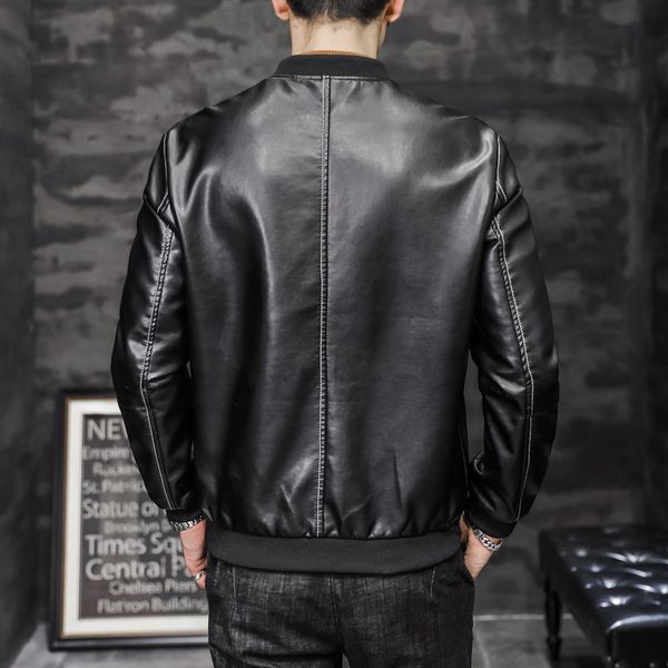 autumn new plutonium leather jacket men's clothing fashion thin baseball fit coats big pockets wear superior quality fbko, Black
autumn new plutonium leather jacket men's clothing fashion thin baseball fit coats big pockets wear superior quality fbko, Black