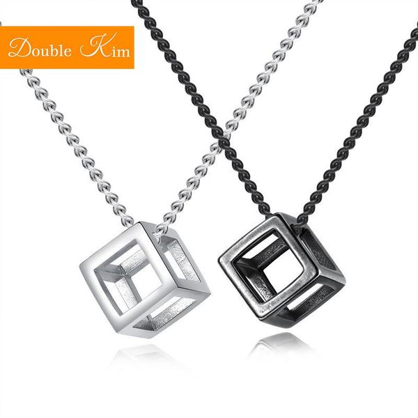 pendant necklaces personality cube necklace titanium stainless steel material women men trendy jewelry gift drop, Silver
pendant necklaces personality cube necklace titanium stainless steel material women men trendy jewelry gift drop, Silver
