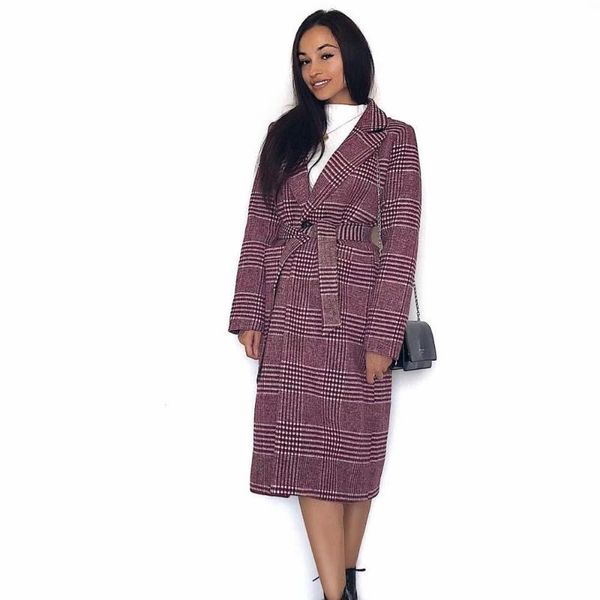 women's wool & blends winter plaid long woolen coat flap pocket rear slit lining design, Black
women's wool & blends winter plaid long woolen coat flap pocket rear slit lining design, Black