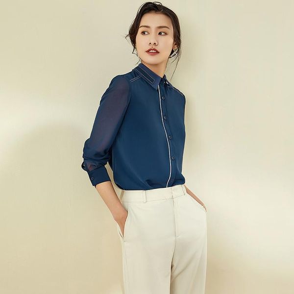 women's knits & tees shirt design sense niche 2021 spring and autumn fashionable stylish office chiffon long sleeve loose top, White
women's knits & tees shirt design sense niche 2021 spring and autumn fashionable stylish office chiffon long sleeve loose top, White