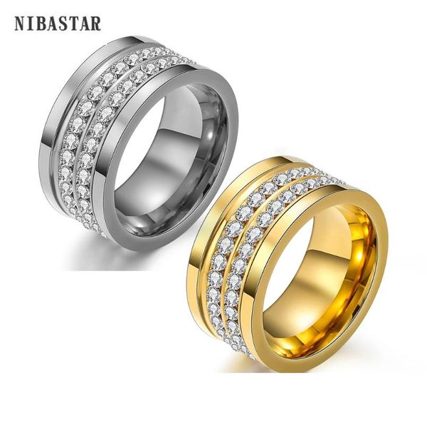 wedding rings fashion 2 row crystal ring for women classic simple pave clear crystals stainless steel party accessories wholesale, Slivery;golden
wedding rings fashion 2 row crystal ring for women classic simple pave clear crystals stainless steel party accessories wholesale, Slivery;golden