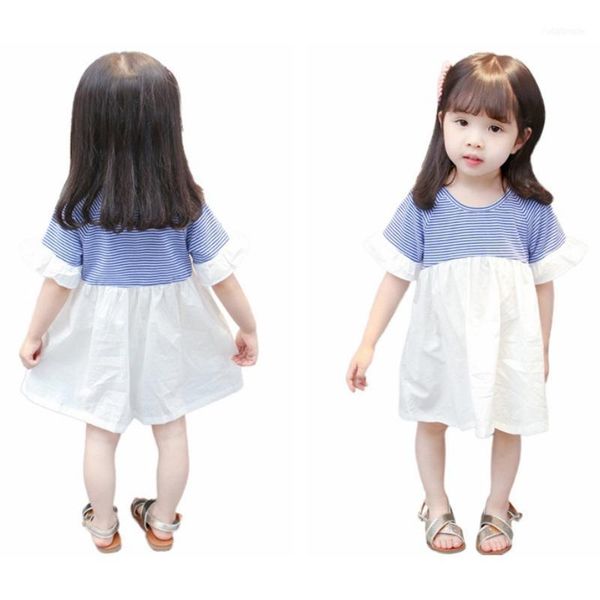 skirts summer short sleeve kids casual dress little girls baby fashionable striped printed skirt girl robes1, Blue
skirts summer short sleeve kids casual dress little girls baby fashionable striped printed skirt girl robes1, Blue