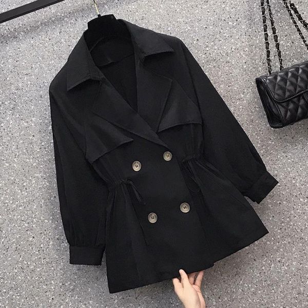 women's trench coats ppa144 2021 autumn fashion waist closing thin windbreaker coat, Tan;black
women's trench coats ppa144 2021 autumn fashion waist closing thin windbreaker coat, Tan;black