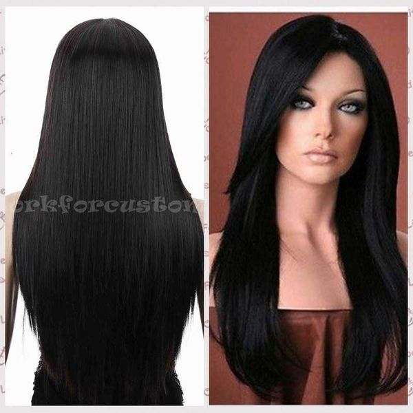 wig head set black long straight japane and korean women's medium differentiation fiber high temperature silk
wig head set black long straight japane and korean women's medium differentiation fiber high temperature silk