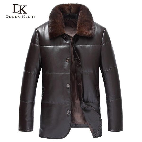 men's leather & faux genuine down jacket winter warm short coat sheepskin collar designer x8701, Black
men's leather & faux genuine down jacket winter warm short coat sheepskin collar designer x8701, Black
