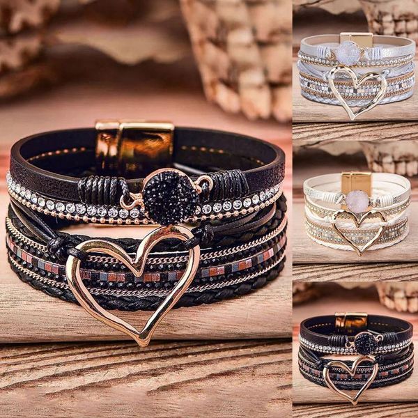 link, chain bracelet leather cuff bracelets gorgeous boho beads wrap magnetic multi strand bohemian jewelry for women, Black
link, chain bracelet leather cuff bracelets gorgeous boho beads wrap magnetic multi strand bohemian jewelry for women, Black