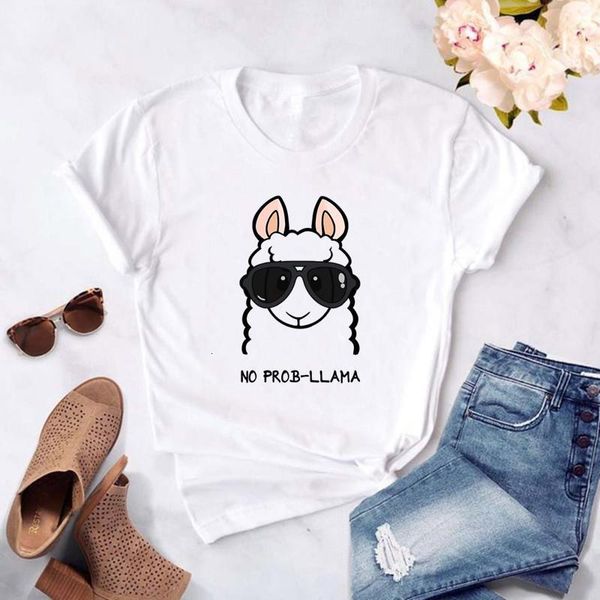 new summer tshirt women no prob llama t-shirt cartoon head print short sleeve white casual ladies t shirts plus size s-xxl
new summer tshirt women no prob llama t-shirt cartoon head print short sleeve white casual ladies t shirts plus size s-xxl