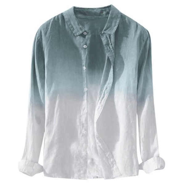 mens shirts gradient color summer long sleeve cotton breathable casual stand changeable men half sleeves shirt 210527, White;black
mens shirts gradient color summer long sleeve cotton breathable casual stand changeable men half sleeves shirt 210527, White;black