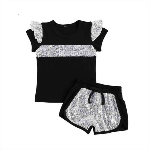 toddler kids baby girls summer casual clothes sets sequins short sleeve t shirt and pants outfit 2pcs set, White
toddler kids baby girls summer casual clothes sets sequins short sleeve t shirt and pants outfit 2pcs set, White