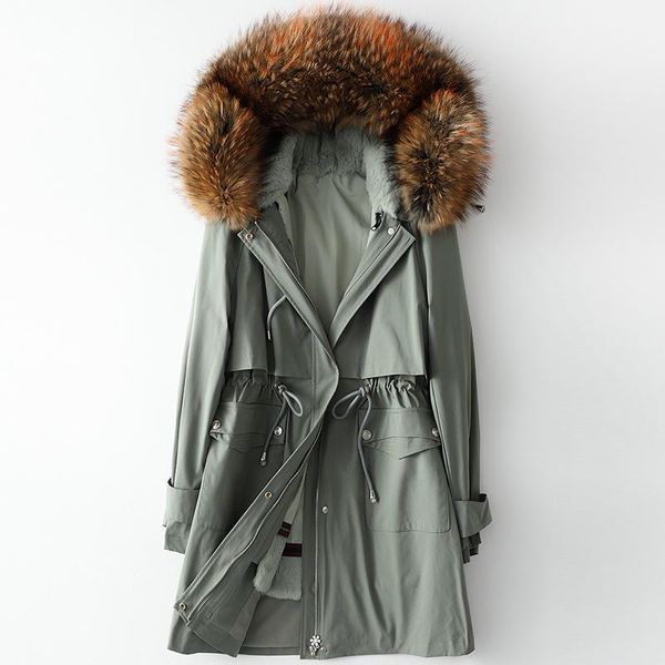 women's fur & faux winter hair lining style overcome female raccoon dog collar hooded coat customized women thick parka, Black
women's fur & faux winter hair lining style overcome female raccoon dog collar hooded coat customized women thick parka, Black