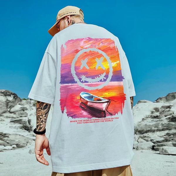 colorful smiling face men's hip-hop t-shirt high-quality comfortable and breathable fashion street daily travel home party, White;black
colorful smiling face men's hip-hop t-shirt high-quality comfortable and breathable fashion street daily travel home party, White;black