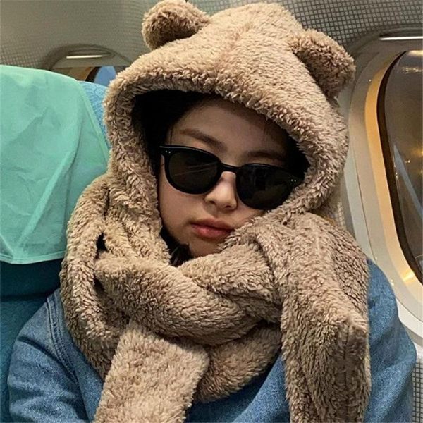 beanies autumn winter skullies bear ear protection hat female cute plush bib scarf gloves hooded korean version versatile warm
beanies autumn winter skullies bear ear protection hat female cute plush bib scarf gloves hooded korean version versatile warm