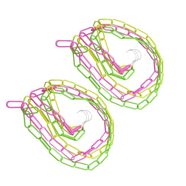 2 pcs chain hangers colored safety chain hanging practical barrier belt bags strap accessories (random color)
2 pcs chain hangers colored safety chain hanging practical barrier belt bags strap accessories (random color)