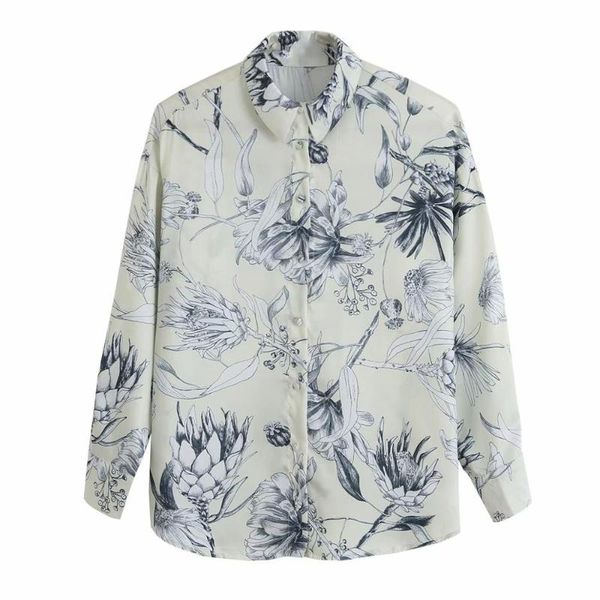 women's blouses & shirts 2021 women shirt printed long sleeves turn-down collar casual female fashion clothes, White
women's blouses & shirts 2021 women shirt printed long sleeves turn-down collar casual female fashion clothes, White