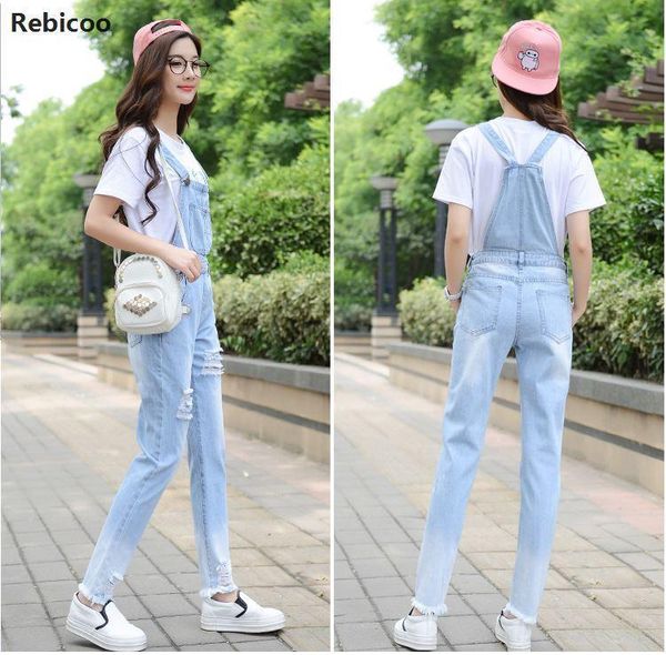 women's jumpsuits & rompers fashion jumpsuit female denim overalls for women bodysuit salopette femme en jean ripped hole, Black;white
women's jumpsuits & rompers fashion jumpsuit female denim overalls for women bodysuit salopette femme en jean ripped hole, Black;white
