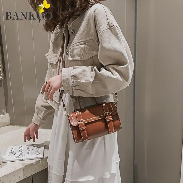 bankuo vintage women's bags pu leather all-match handbag ins popular shoulder bag girl solid color zipper crossbody bag x218
bankuo vintage women's bags pu leather all-match handbag ins popular shoulder bag girl solid color zipper crossbody bag x218