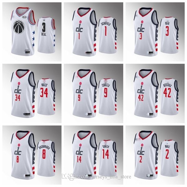 2020 Washington\rWizards\rMen John Wall White Basketball Jersey Davis Bertans Bradley Beal Rui Hachimura Thomas Moritz Wagner Smith, Color14
2020 Washington\rWizards\rMen John Wall White Basketball Jersey Davis Bertans Bradley Beal Rui Hachimura Thomas Moritz Wagner Smith, Color14