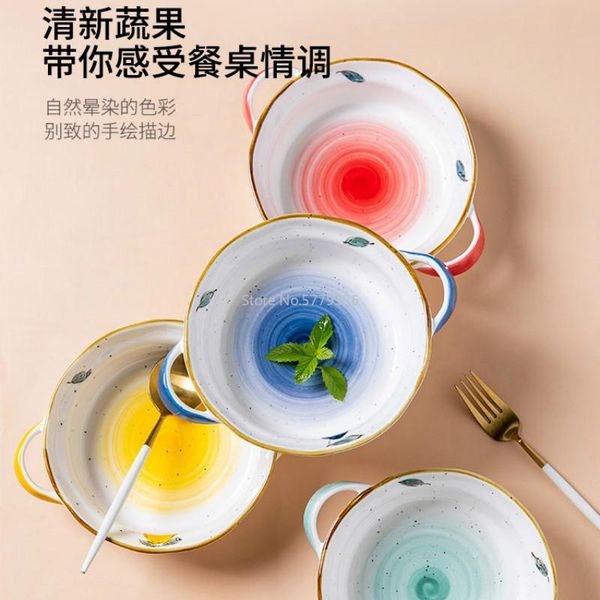 bowls binaural bowl ceramic single cute dessert creative personality home salad instant noodle baking
bowls binaural bowl ceramic single cute dessert creative personality home salad instant noodle baking