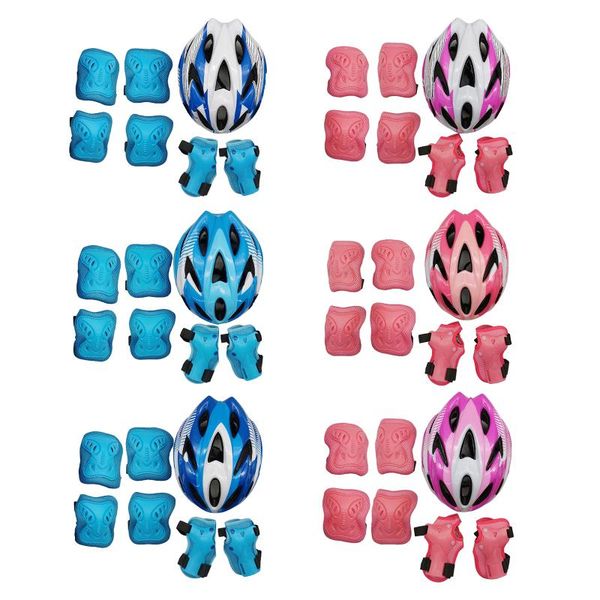 elbow & knee pads complete 7pcs roller skating protector helmet kids riding skateboard ice sports wrist guard protective gear set, Black;gray
elbow & knee pads complete 7pcs roller skating protector helmet kids riding skateboard ice sports wrist guard protective gear set, Black;gray