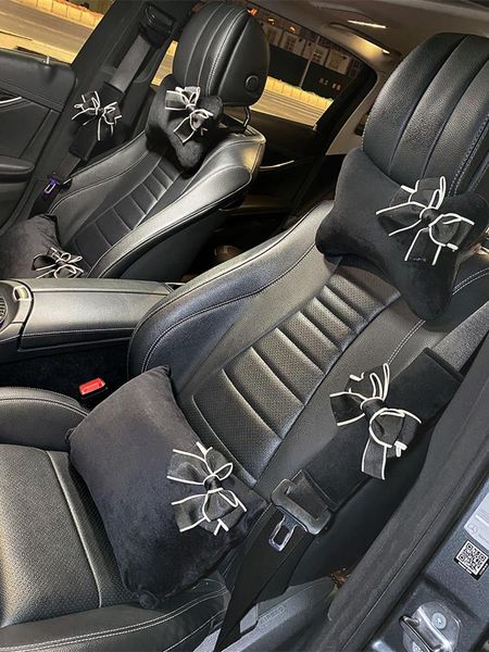 seat cushions 2021 bowknot plush material car interior accessories suite lumbar support neck pillow headrest
seat cushions 2021 bowknot plush material car interior accessories suite lumbar support neck pillow headrest