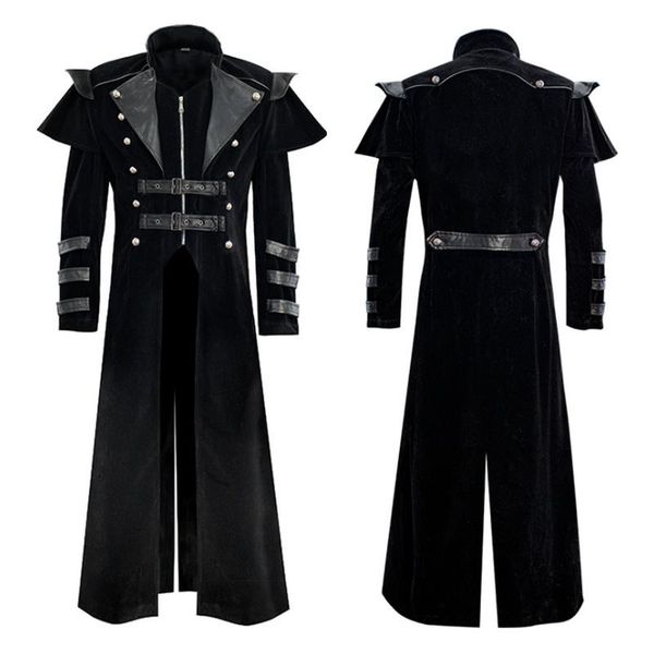 men's jackets men jacket gothic style steampunk long trench coat vintage mens clothing cloak slit halloween cosplay costume, Black;brown
men's jackets men jacket gothic style steampunk long trench coat vintage mens clothing cloak slit halloween cosplay costume, Black;brown