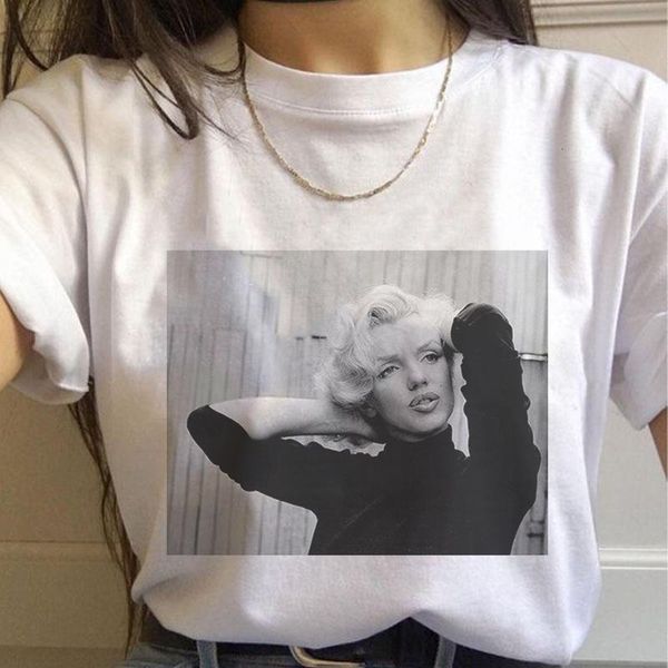 2021 novelty summer marilyn monroe fun fashion printed t shirt spoof personality harajuku funny casual thin british style, White
2021 novelty summer marilyn monroe fun fashion printed t shirt spoof personality harajuku funny casual thin british style, White