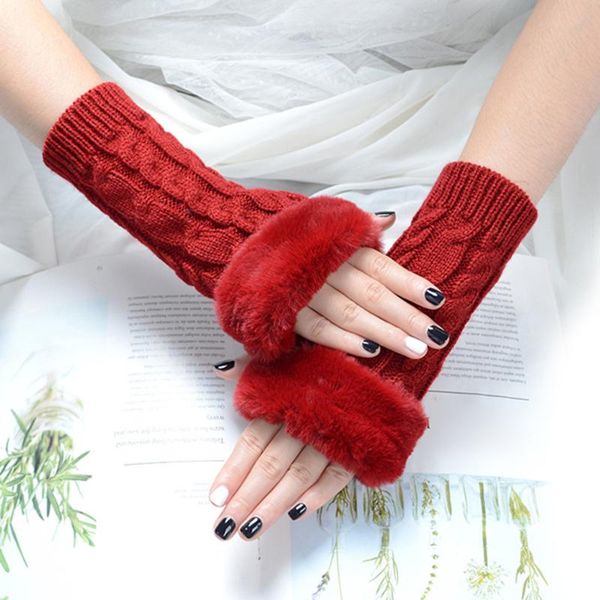 sports gloves autumn winter solid color students write keep warm knitting lady fingerless protection hand hair mouth, Black
sports gloves autumn winter solid color students write keep warm knitting lady fingerless protection hand hair mouth, Black