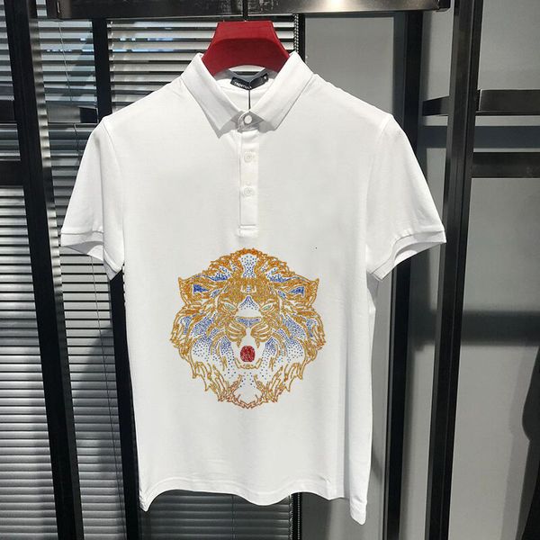 men's t-shirts full-fledged korean version of strass fast-drying shirt short-sleeve lapel big crystal lion's head sells male polo, White;black
men's t-shirts full-fledged korean version of strass fast-drying shirt short-sleeve lapel big crystal lion's head sells male polo, White;black