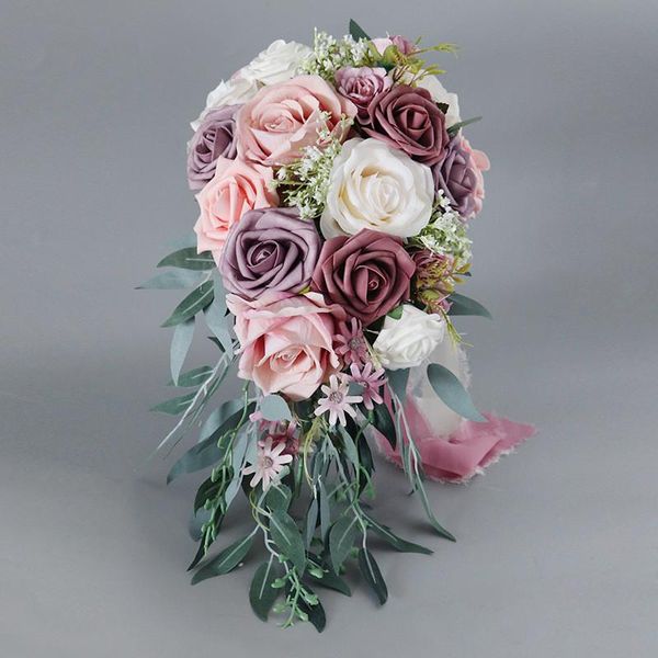 decorative flowers & wreaths dusty roseartificial flower wedding bouquet for bridesmaid tossing bridal ceremony anniversary shower
decorative flowers & wreaths dusty roseartificial flower wedding bouquet for bridesmaid tossing bridal ceremony anniversary shower
