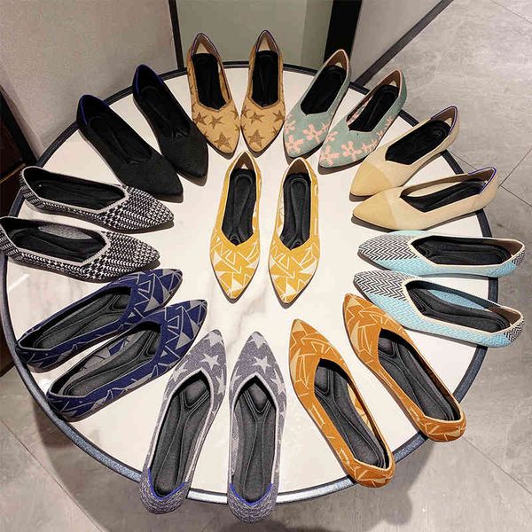 woman knit pointed shoes women's flat ballet mixed color soft pregnant zapatos de mujer moccasin breathable 60% off store online, Black
woman knit pointed shoes women's flat ballet mixed color soft pregnant zapatos de mujer moccasin breathable 60% off store online, Black