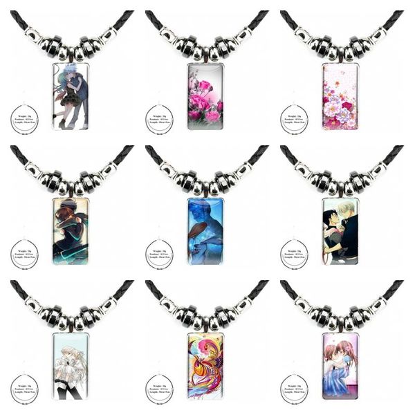 pendant necklaces funny anime girls and boys multi colors steel color glass cabochon with rectangle shaped choker black hematite necklace, Silver
pendant necklaces funny anime girls and boys multi colors steel color glass cabochon with rectangle shaped choker black hematite necklace, Silver
